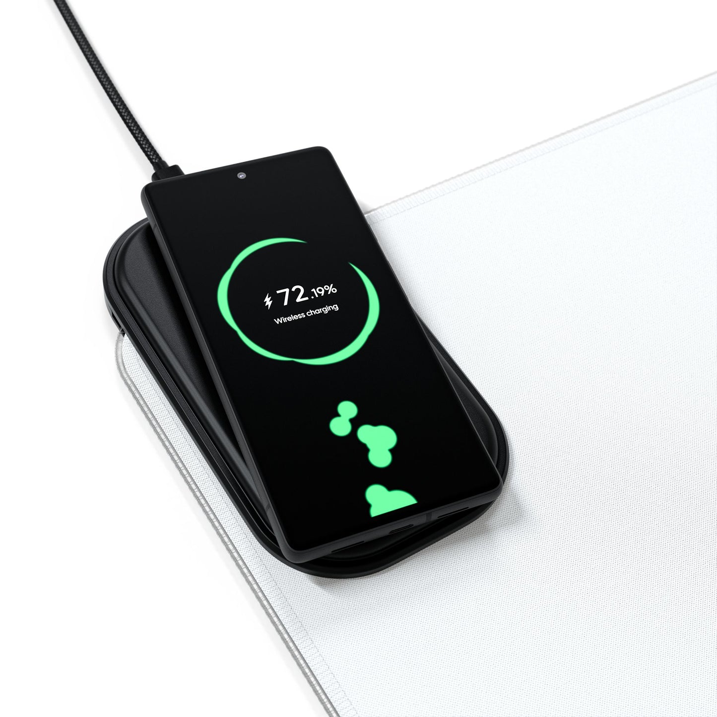 LED Gaming Mouse Pad with Wireless Chargin Station